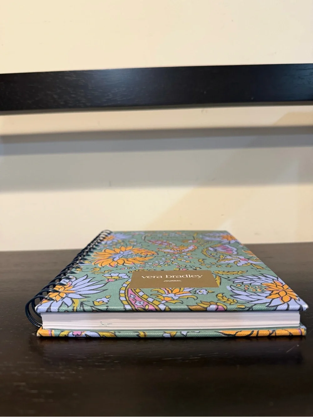 Vera Bradley Floral Paisley Spiral Journal Notebook – Hard Cover, Lined Pages